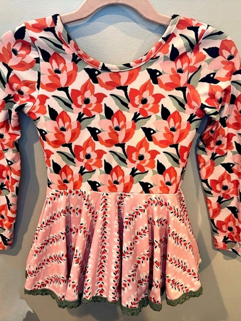 Cheeky Plum Girls Floral Dress Size 4T Like New